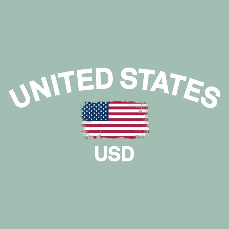 Distressed US Flag USD Graphic