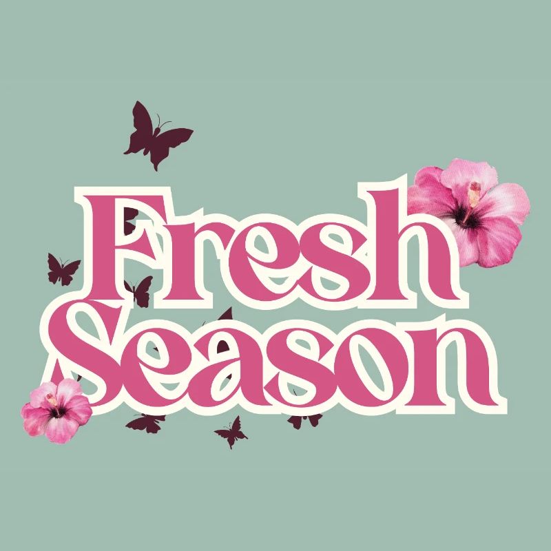 Fresh Season Floral Script