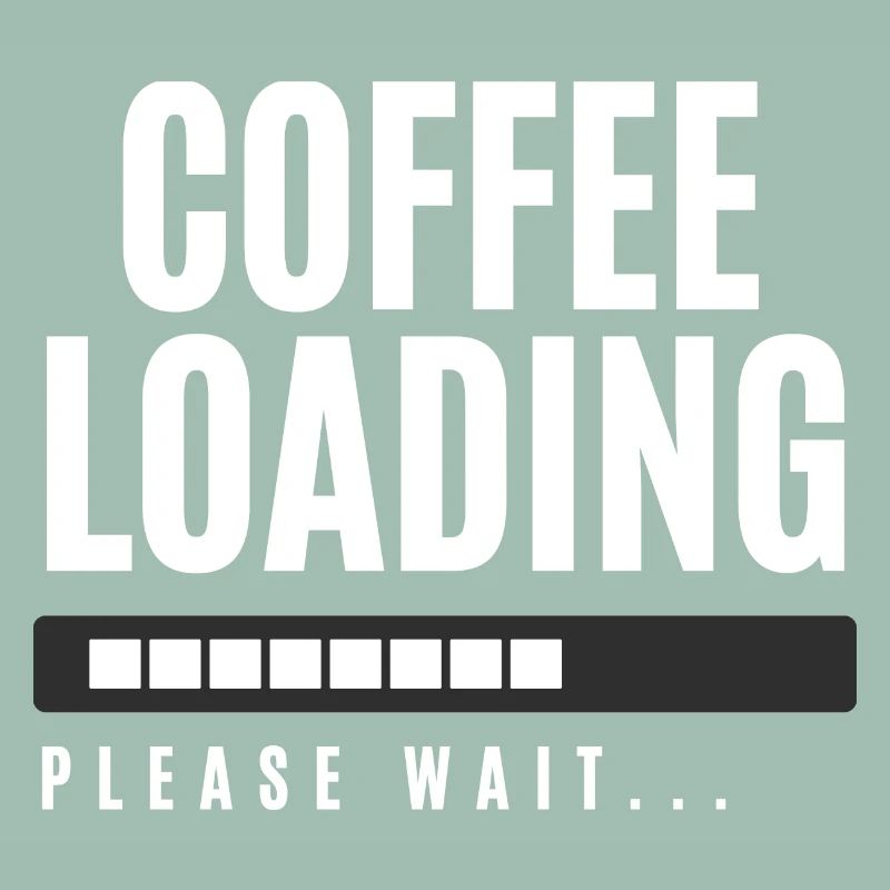 Kaffee wird geladen Bitte warten