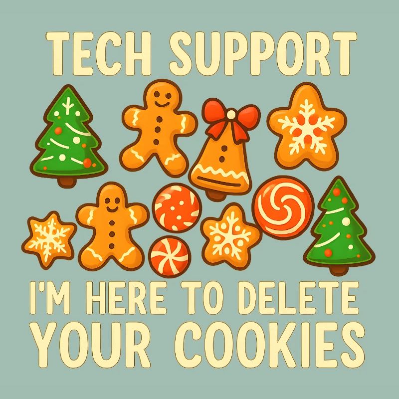Support technique Cookie Noël Mème