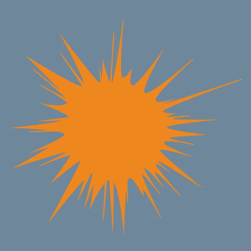 | flash | d’explosion | orange soleil Vectorgraphique
