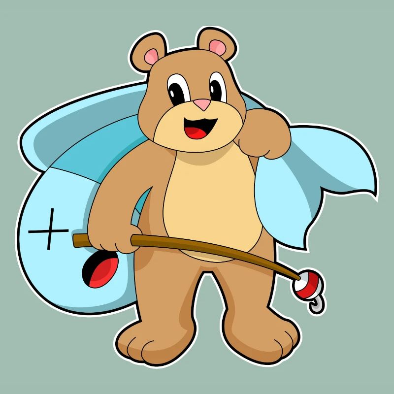 Canne à pêche à ours