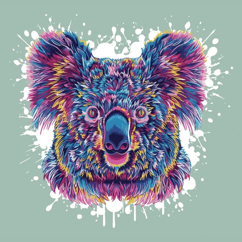 Koala Farbklecks