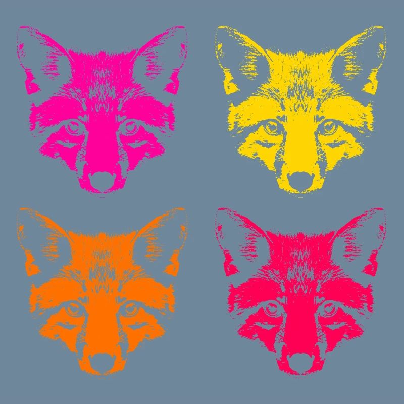 Colored foxes