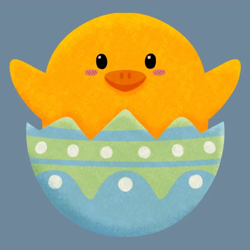 Chick in Easter egg