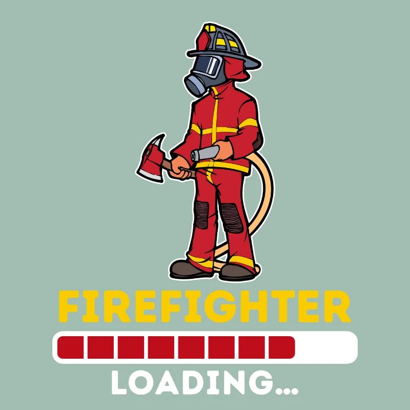 Fire brigade fire hose slogan firefighter