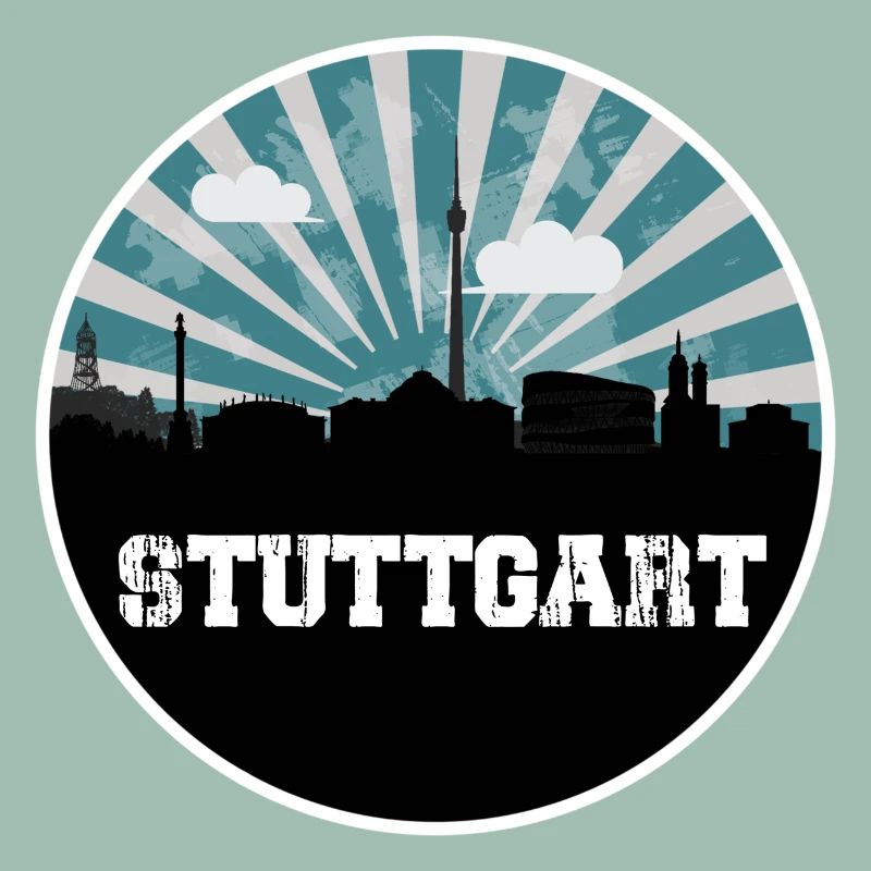 Stuttgart Skyline Blue Hour
