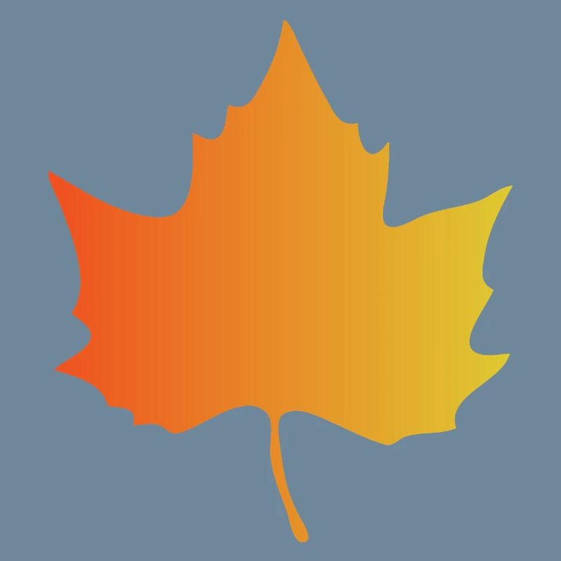 Autumn Gradient Maple Leaf