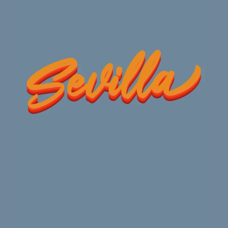 Sevilla Gradient Script Logo