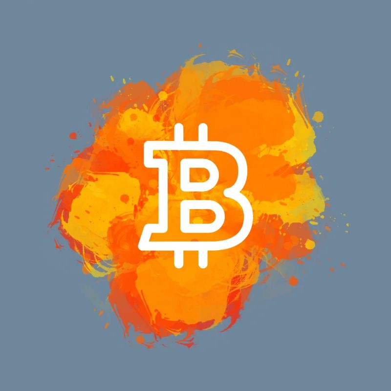 Bitcoin Crypto Cryptocurrency Splash