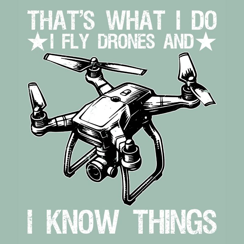 I Fly Drones And I Know Things Funny Drone Pilot