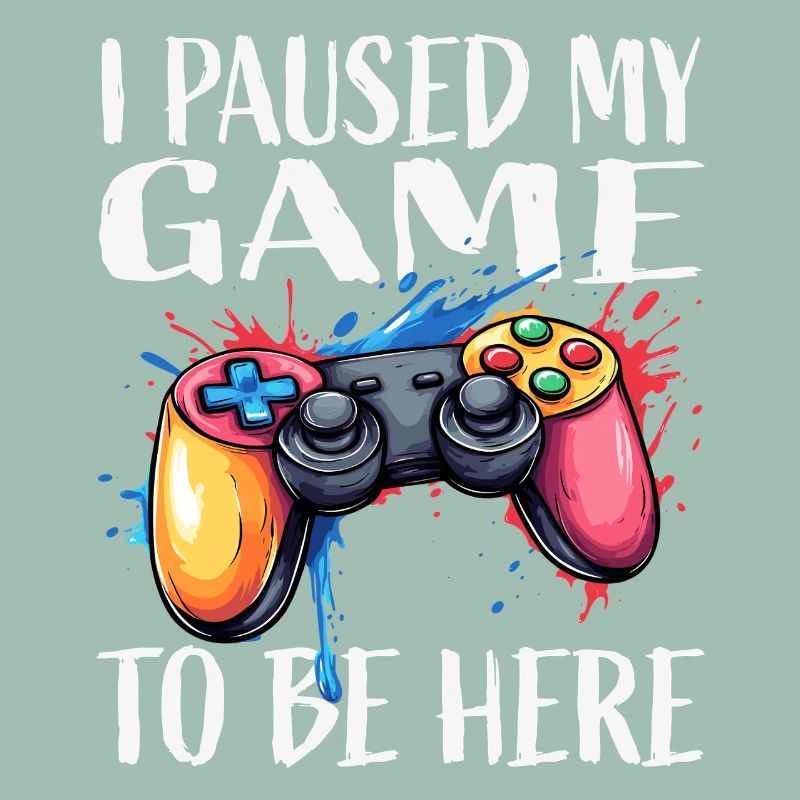 Gamer Pause Controller Color Explosion