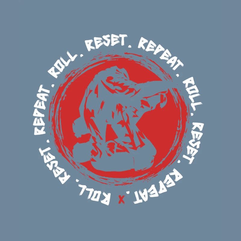 Judo Martial Arts Roll Reset Repeat