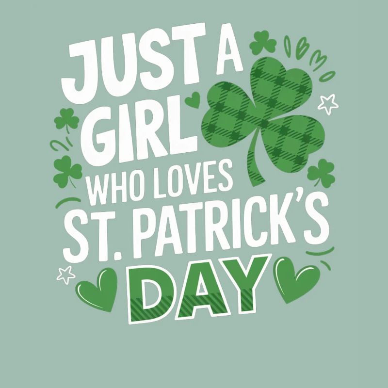 Nur ein Mädchen liebt St. Patrick's Day