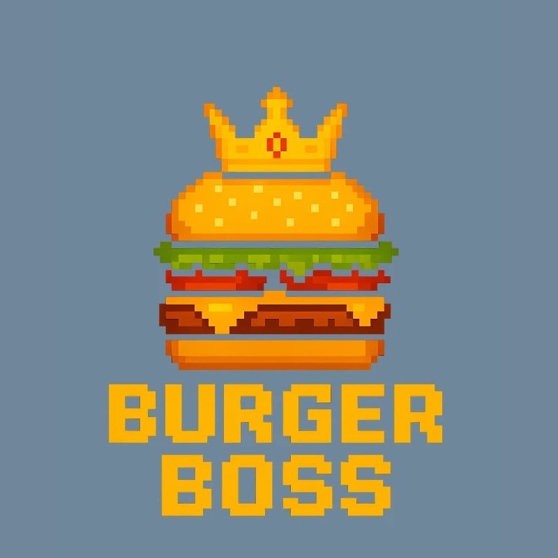 Burger Chef Pixel Burger