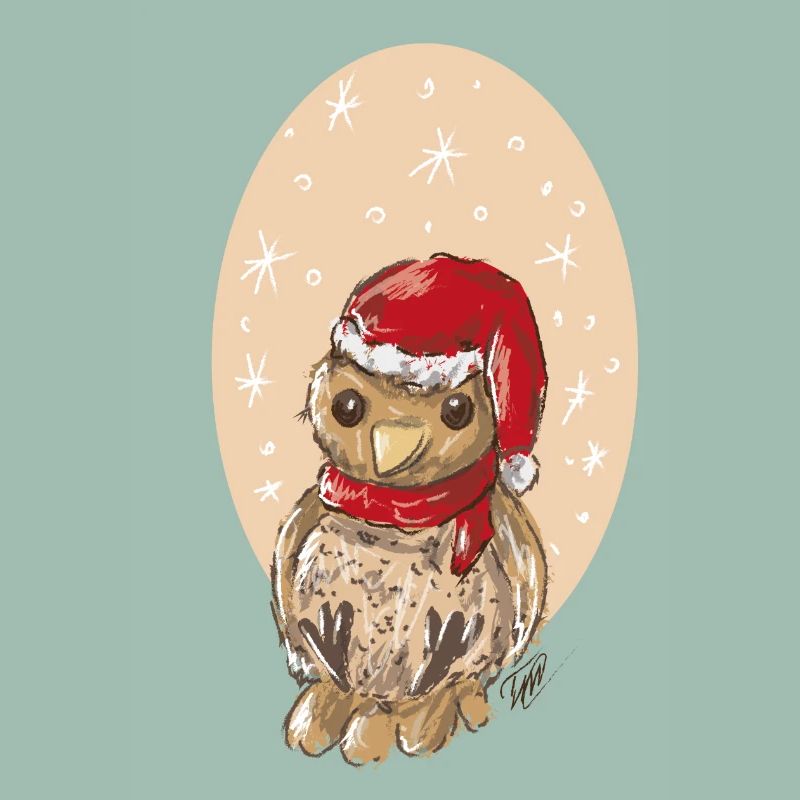 Weihnachtsvogel Spatz