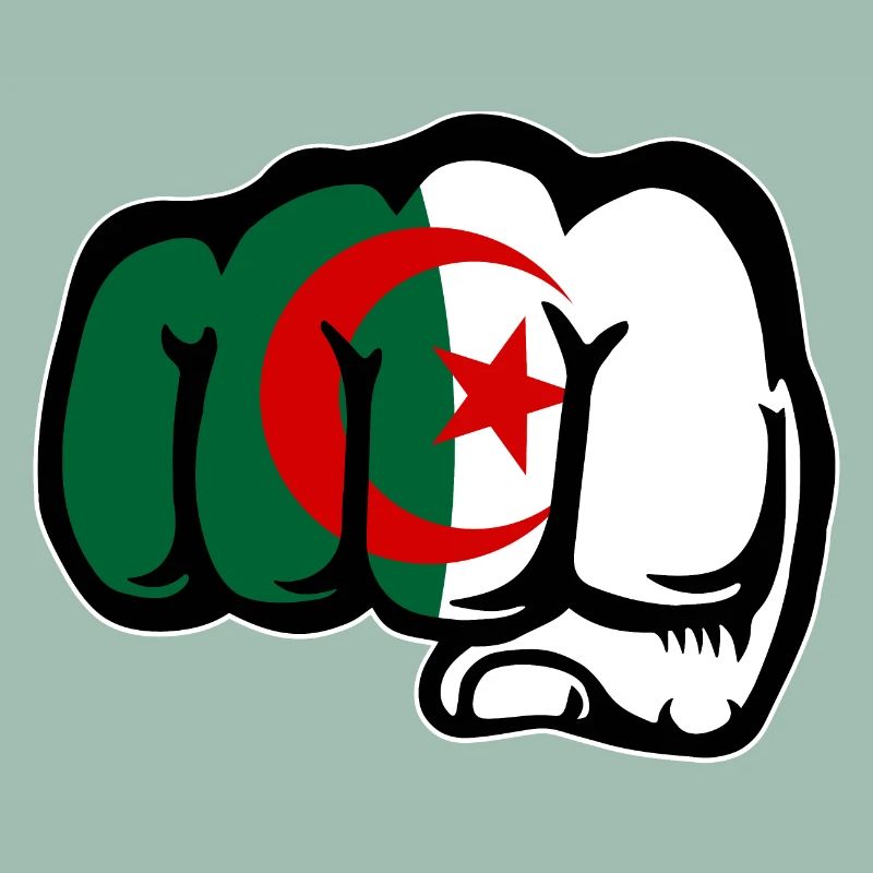 Drapeau de l’Algérie Main Poing