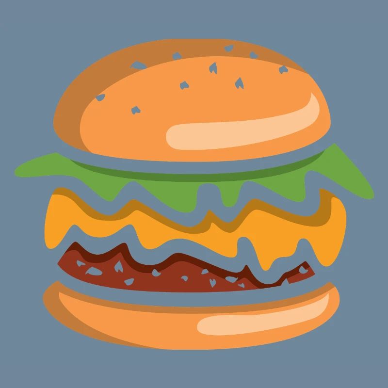 Comic Burger Cheeseburger