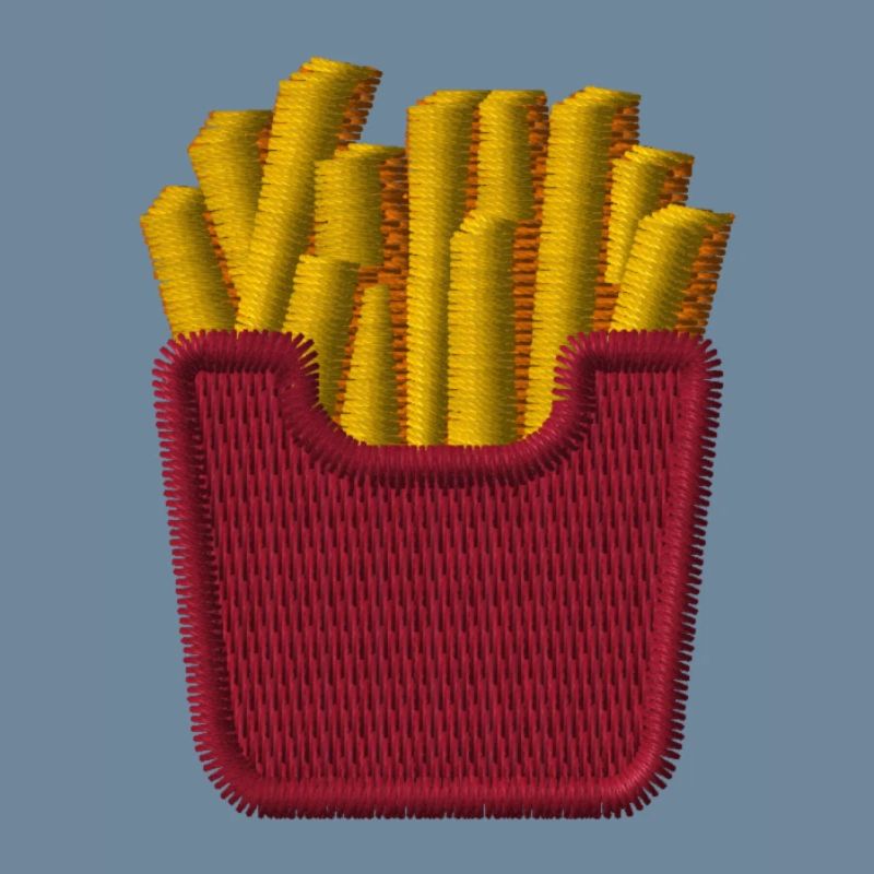 Frites brodées