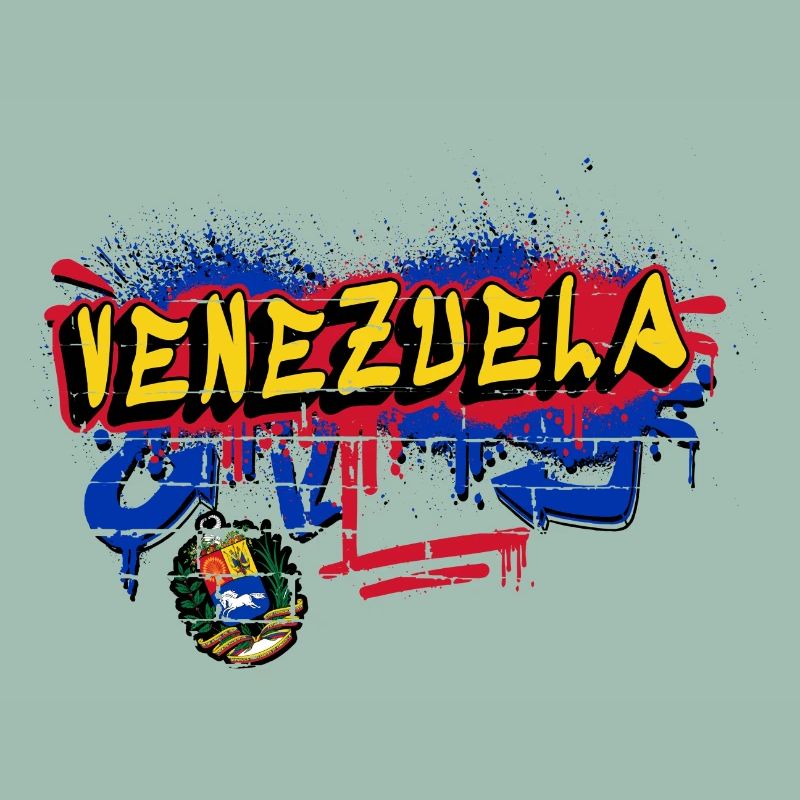 Venezuela graffiti flag design