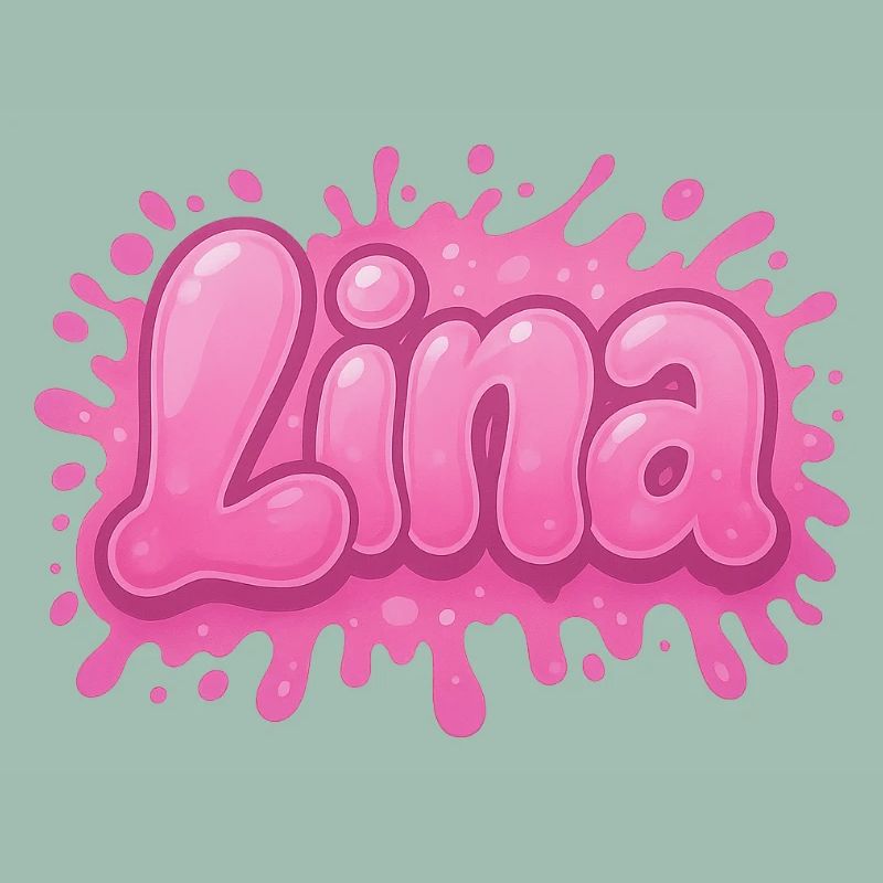 Graffiti LINA Name Gift Ideal Printable On