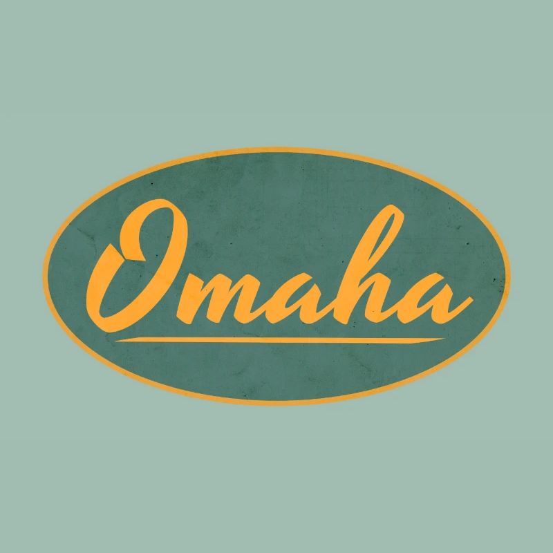 Omaha Vintage Script Emblem