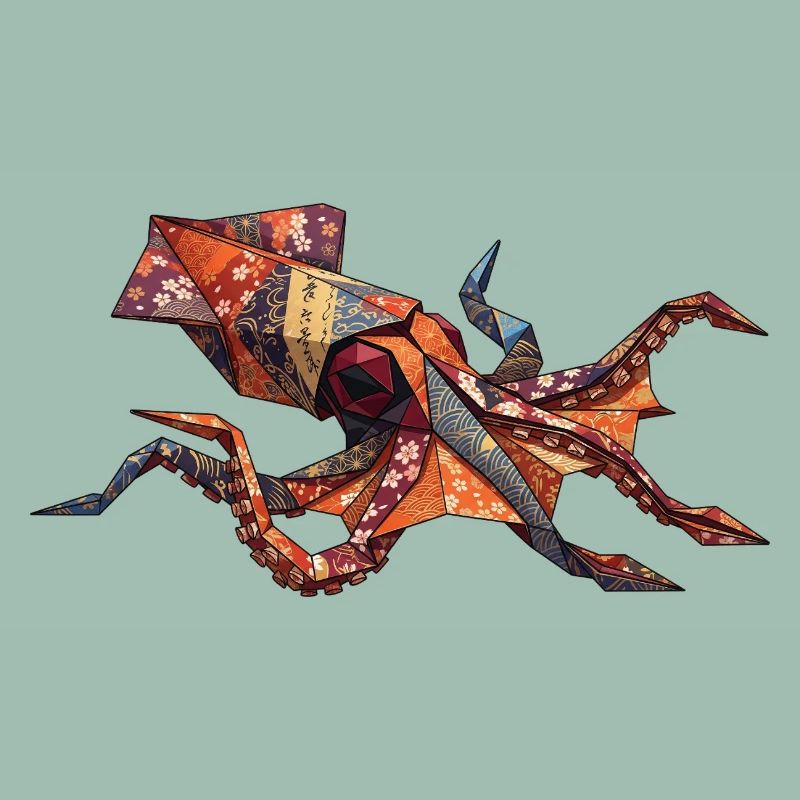 Origami-Krabben-Patchwork