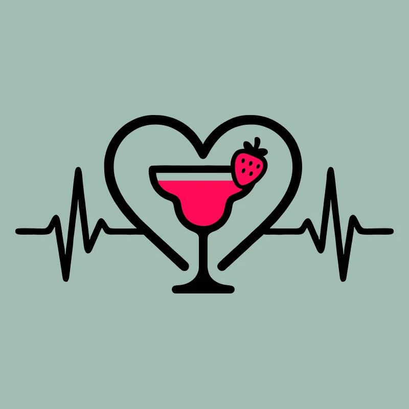 Daiquiri Herz Cocktail Erdbeere