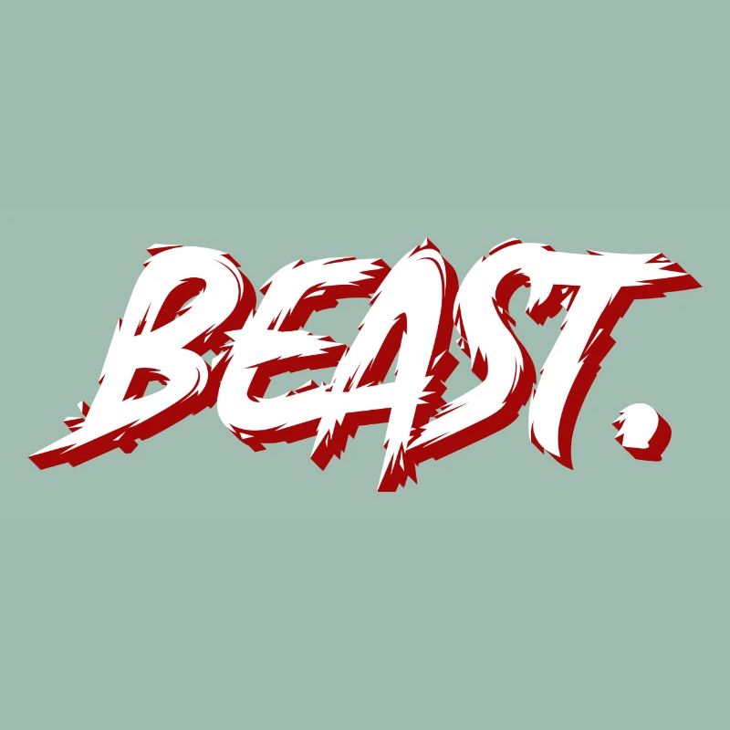 Beast Graffiti Pinseltext
