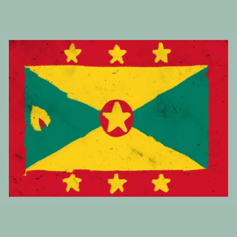 Drapeau de Grenade – Île colorée