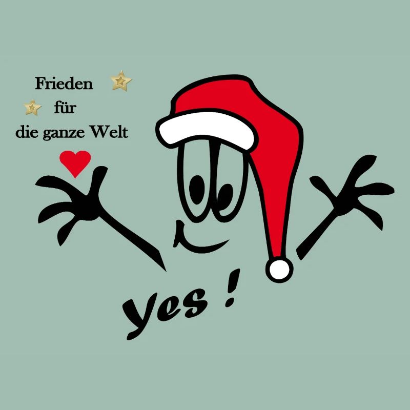Weihnachtsmann mit Herz