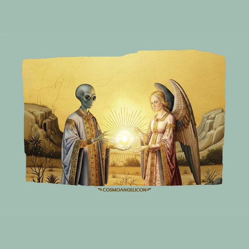 Alien & Angel Light Orb Encounter Medieval Sci-Fi