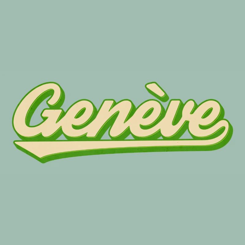 Genève Retro Script Lime
