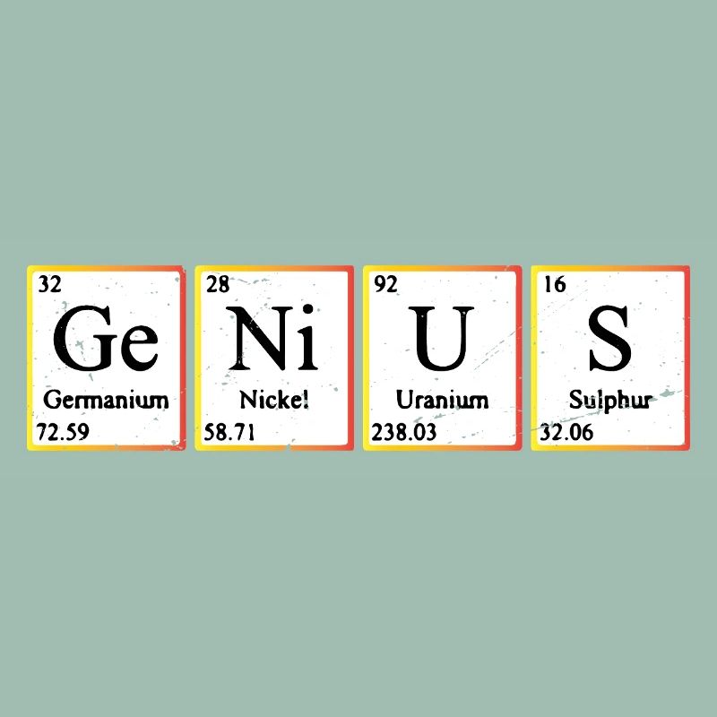 Genius Periodic Table Elements Chemistry