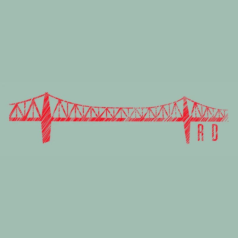 Rendsburg High Bridge Scribble Design – RD Skylin