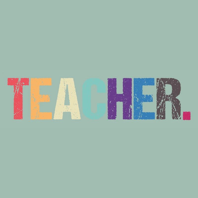 Conception colorée de TEACHER