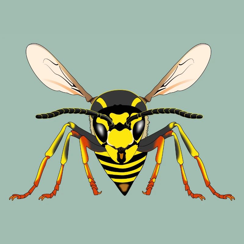 Wasp from the front