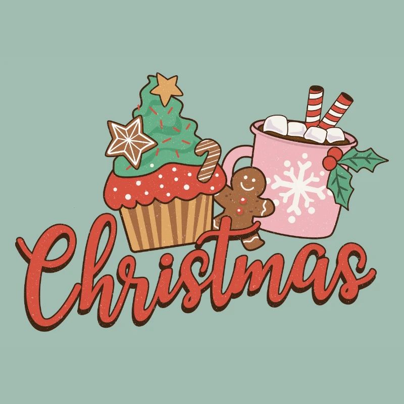 Weihnachts Cupcake Motiv