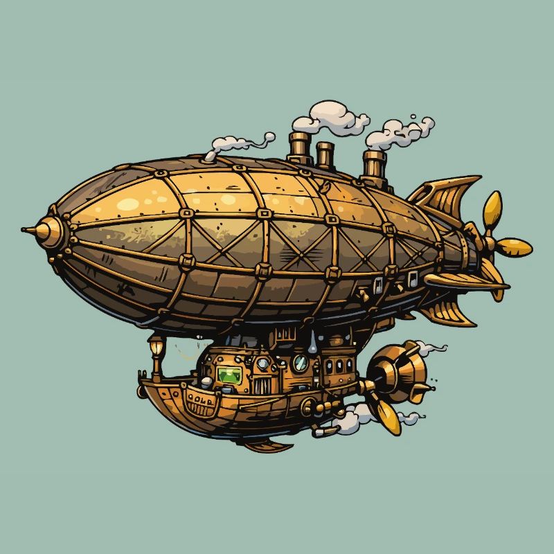 Steampunk Luftschiff Zeppelin