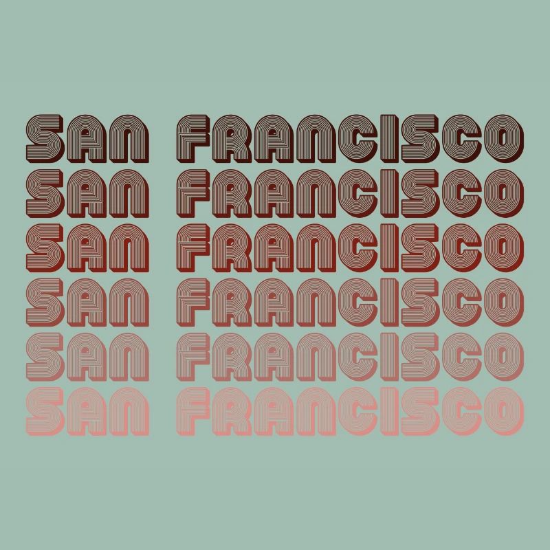 Motif de gradient de grille de San Francisco