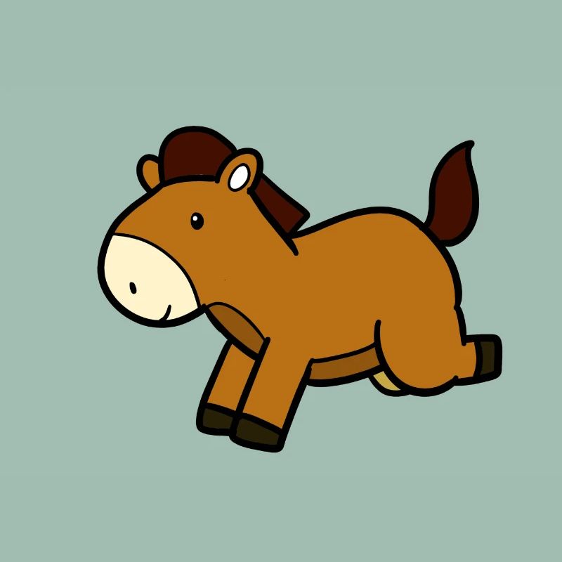 Springendes Pferd