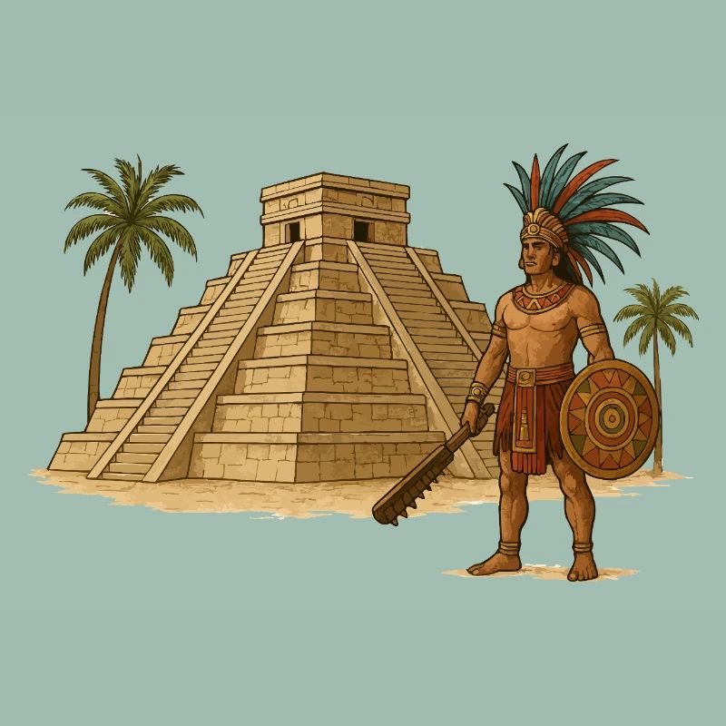 Mayan Pyramid Warrior