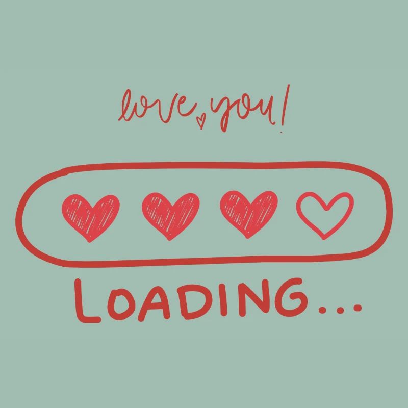 Herz-Loading Liebe