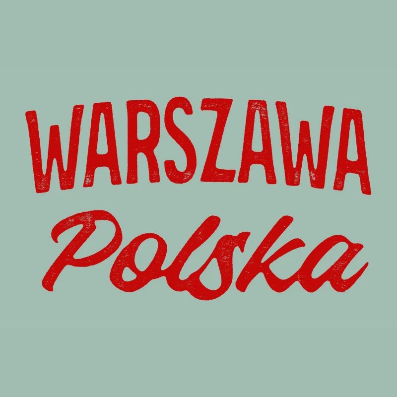 Warszawa Polska Retro Script