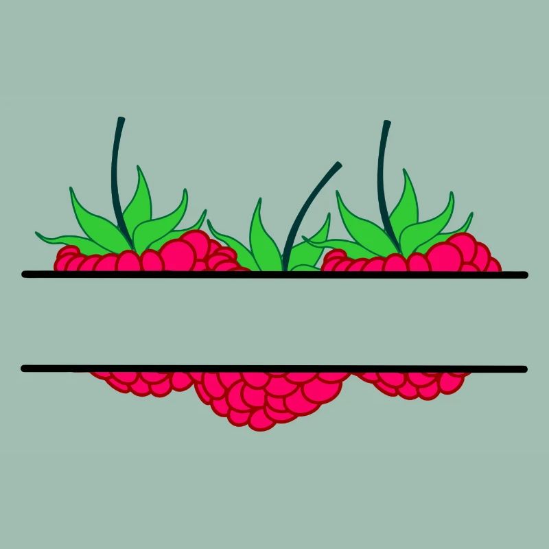 Himbeerbanner rote Himbeere