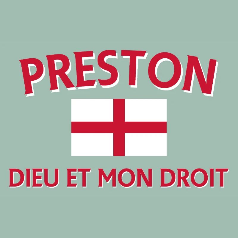 Écusson Preston Angleterre avec devise