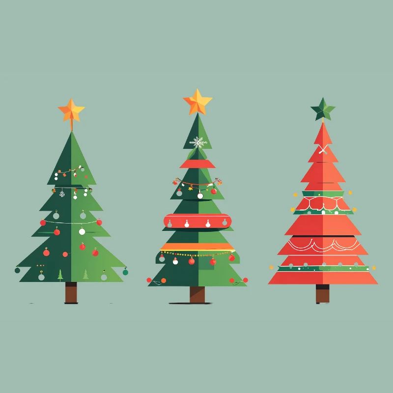 Triple Christmas Tree Pattern