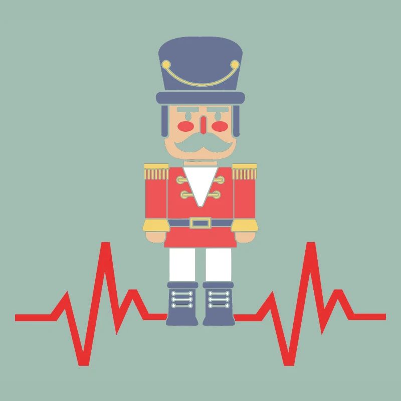 Nutcracker Christmas Heartbeat