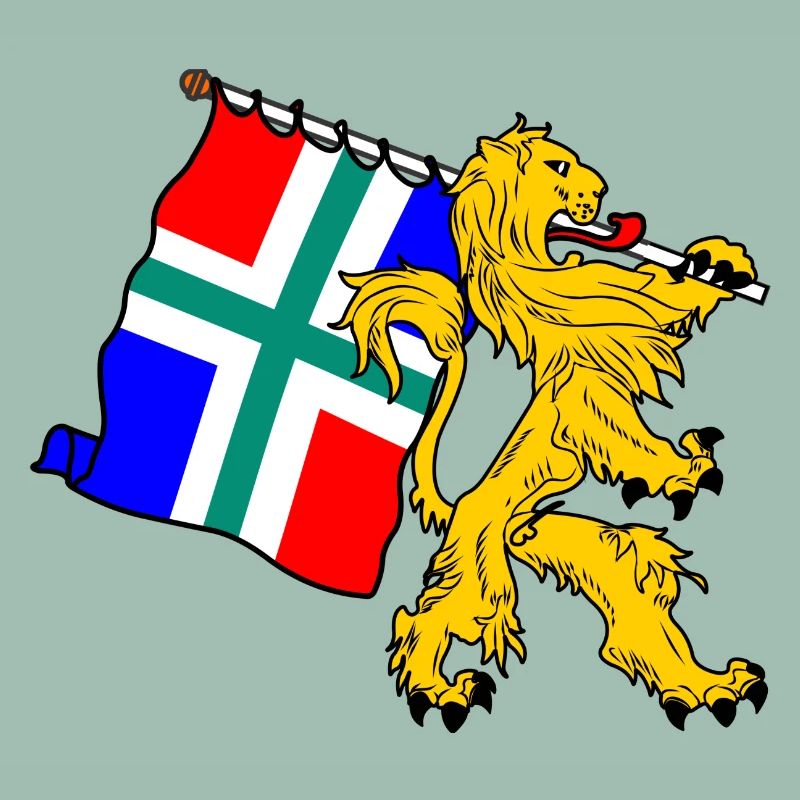 Lion avec drapeau Groningue