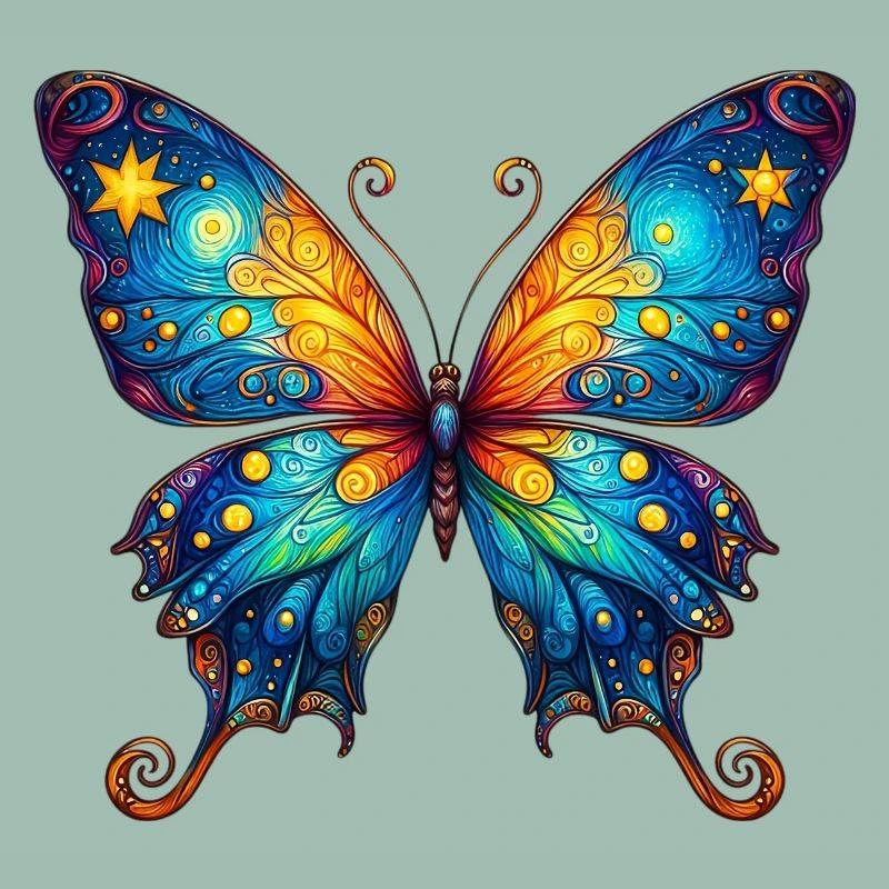 Van Gogh butterfly